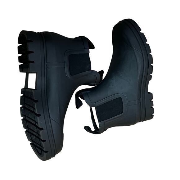 Everlane Women's The Pull-On Chelsea Rain Boots Waterproof Black Size 9 NWOT - Picture 9 of 13